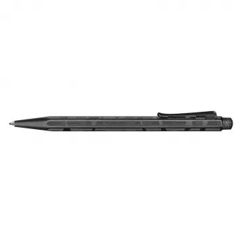 Stylo bille Caran d'Ache Ecridor Black Lines, medium, encre noire, corps hexagonal palladié 890.010