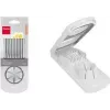 Coupe-œuf universel Metaltex, plastique ABS, argent/blanc, 1 pièce (204510014)