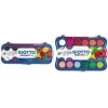 Boîte de peinture opaque GIOTTO, 12 couleurs, godets 30 mm, haute opacité, étui en plastique, pinceau inclus (F351200)