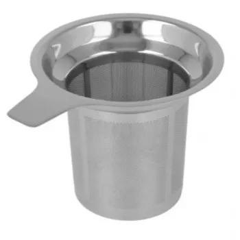 Grande passoire à thé Metaltex, acier inoxydable, filtre micro-perforé découpé au laser, adaptée aux tasses et mugs 253835010