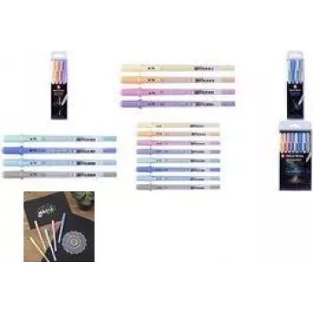 Stylo gel SAKURA Gelly Roll Moonlight Pastel Sunrise, vert fluorescent, trait 0,5 mm, roller POXPGBMOO4A