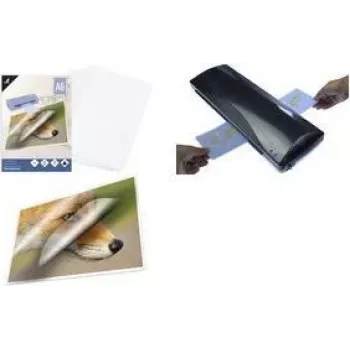 Pochettes de plastification brillante Kangaro K-16006 A5, 250 microns, 154 x 216 mm, 1 pièce