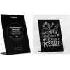 Présentoir de table EUROPEL L-Standard A6 ardoise noir 356287