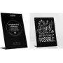 Présentoir de table EUROPEL L-Standard A6 ardoise noir 356287