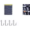 Organisateur mural pour smartphones Kangaro avec 30 poches numérotées, tissu gris, fixation murale (K-01501)