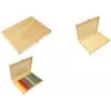 Porte-stylos en bois KANGARO K-830060, 280 x 200 x 30 mm, naturel