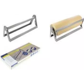 Distributeur de rouleaux de papier kraft RAADHUIS pour rouleaux de 500 mm, métal, base stable, diamètre max. du rouleau 260 mm RD-351198