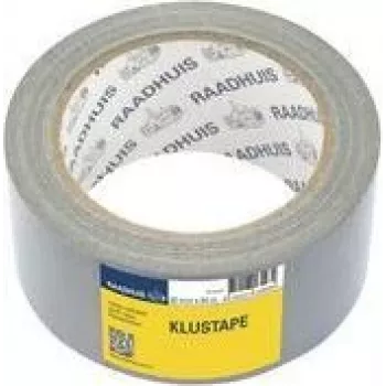 RAADHUIS Fabric Tape, 50 mm x 50 m, Silver Duct Tape for Repairs, Hand-Tearable - 1 Roll (RD-351312)