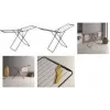 Étendoir à linge à ailes Metaltex Horizon ONYX, 20 m de surface de séchage, acier noir revêtu époxy, pliable, doubles grilles réglables 407940000