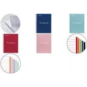 Bloc-notes de collège MIQUELRIUS EMOTIONS, DIN A5, rose quadrillé, 120 feuilles, 90 g/m², reliure à spirale (MR46093)