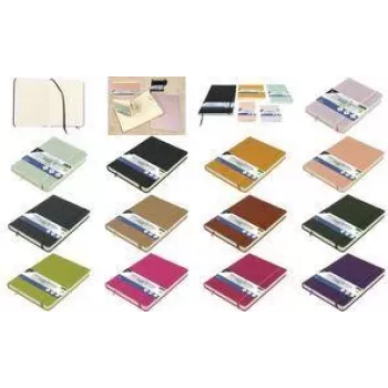 Carnet de croquis Kangaro, 80 feuilles, DIN A5, couverture rigide PU cognac, papier crème 140 g/m², 1 pièce (K-861227)