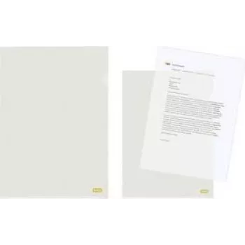 Pochette de document recyclée ELBA DIN A4 0,10 mm translucide ouverte en haut/à droite (pack de 100)