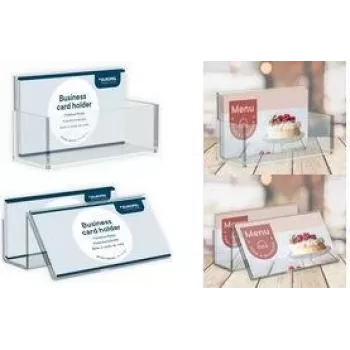 Porte-cartes de visite EUROPEL, 1 compartiment, polystyrène transparent, pour cartes jusqu'à 55 x 95 mm, 1 pièce (350090)