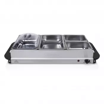Chauffe-plats Tristar BP-6285, 300 W, acier inoxydable