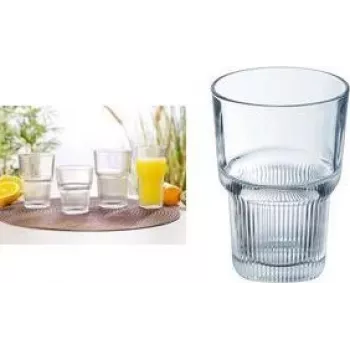Ensemble de 6 verres à boire Esmeyer Arcoroc Starline, 460 ml, verre trempé, lavable au lave-vaisselle, empilable 384-6736