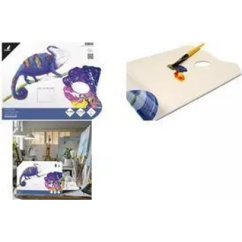 Palette à arracher Kangaro A3, 36 feuilles, 50 g/m², blanc, couchée à la cire, trou pour le pouce K-830190