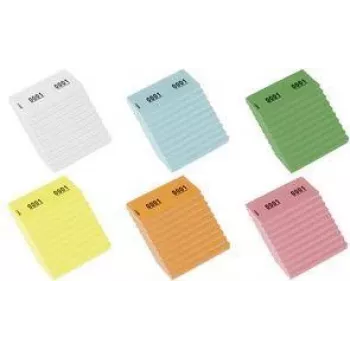 Bloc de papier numéroté KANGARO 1-1000, 105 x 42 mm, jaune, 70 g/m², 1000 marques K-701113