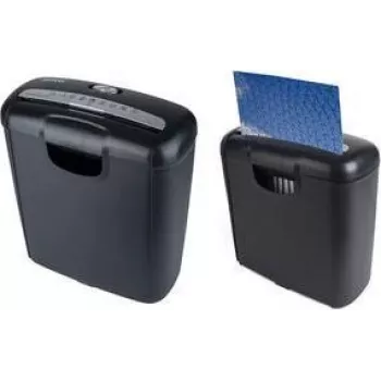 Destructeur de documents PAVO coupe en bandes 6 feuilles, 6 mm, 220 mm, noir (8038770)