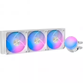 Ventirad AIO pour CPU Ocypus Delta L36 ARGB V2 White, radiateur 360 mm, 3 ventilateurs ARGB 120 mm, Intel et AMD