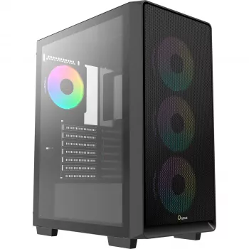 Boîtier PC moyen tour Ocypus Gamma C60 ARGB – verre trempé, noir