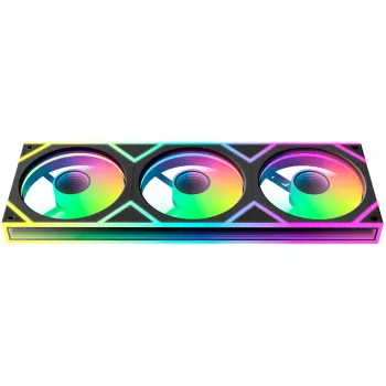 Ventilateur PWM OCYPUS Gamma F36 ARGB Reverse Blade 120 mm pack de 3 noir