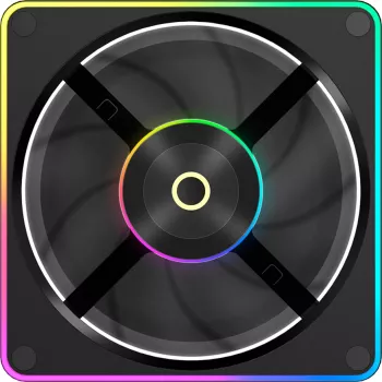 Ventilateur de boîtier Ocypus Sigma F12 ARGB 120 mm, noir