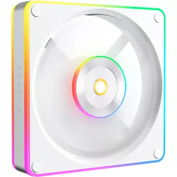 Ventilateur de boîtier PC OCYPUS Sigma F12 ARGB blanc inverse 120 mm