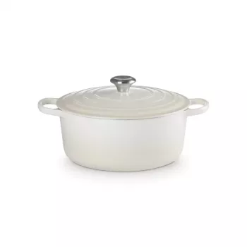 LE CREUSET cocotte ronde en fonte émaillée 34cm 12L crème