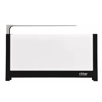 ritter volcano 5 grille-pain à fentes longues avec façades en verre blanc