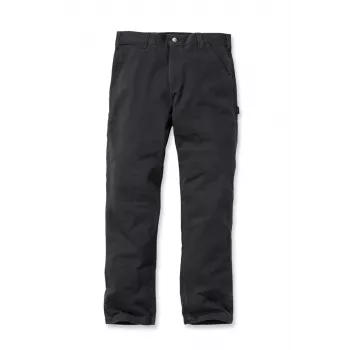 Pantalon de travail Carhartt Washed Twill Dungaree noir coupe décontractée