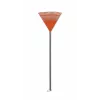 HORTUS râteau à feuilles avec manche en aluminium, tête éventail orange 45 cm, 20 dents