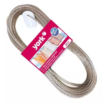 Corde à linge YORK avec âme métallique 20 m blanc