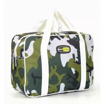 Sac isotherme GIOSTYLE Camouflage 12 L, couleurs assorties (fuchsia/bleu/jaune/blanc)