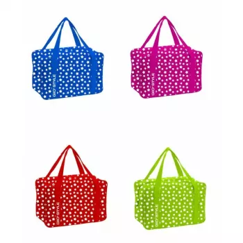 Sac isotherme GIOSTYLE Stars 24 assorti, rouge/vert/bleu/rose