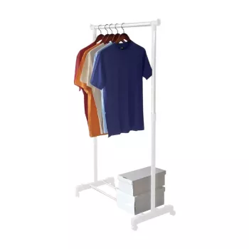 Porte-vêtements ORDINETT Deluxe blanc 88x43x98-175 cm