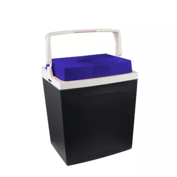 Glacière électrique GIOSTYLE Brio 26 12/230V 26L gris foncé avec accents rouge/bleu