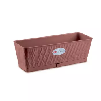Jardinière STEFANPLAST Liberty 50x18x16 cm marron