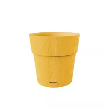 Pot de fleurs STEFANPLAST Ethica avec soucoupe Ø20x19 cm jaune moutarde