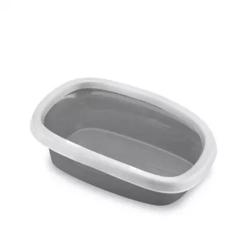 Litière pour chat STEFANPLAST Sprint 20 58x39x17 cm blanc/gris