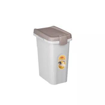 Boîte de conservation d'aliments pour animaux STEFANPLAST 15 L blanche/gris clair