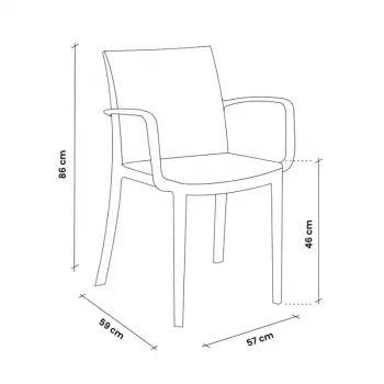 Fauteuil de jardin BICA Verona marron