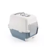Litière fermée pour chat STEFANPLAST Cathy Clever & Smart 58x45x48cm blanc/bleu