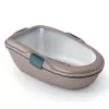 Litière pour chat STEFANPLAST Furba Chic Maxi 69,5x47x26 cm gris clair/vert