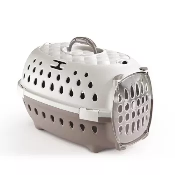 Caisse de transport pour animaux STEFANPLAST Travel Chic 50x34,5x32 cm blanche/gris clair