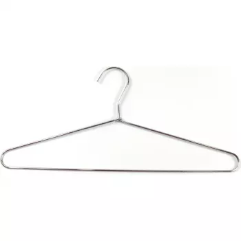 Cintres ORDINETT 5 pièces métal 40,5 cm acier chromé avec crochet pivotant