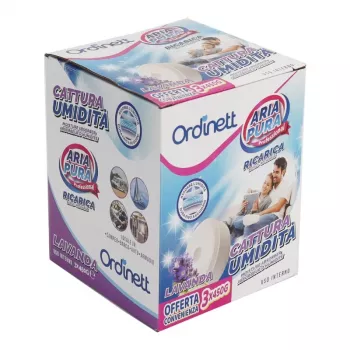 Pastilles rechargeables absorbant l'humidité ORDINETT 450 g x 3 pièces lavande