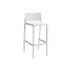 Tabouret de bar de jardin BICA Volga Stool 65 50x49x89 cm blanc