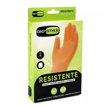 Gants multifonctionnels durables en latex naturel GIOSTYLE orange taille S/7