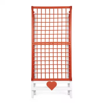Étendoir à linge GIOSTYLE Love blanc/orange 180x56x96 cm