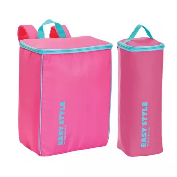 Ensemble de sacs isothermes GIOSTYLE (sac à dos + sac à bouteille) Easy Style rose